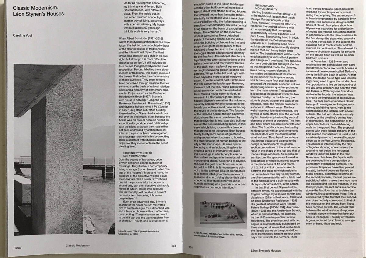 2018 1011 CVOET Leon Stynen Classic Modernism Pagina 1
